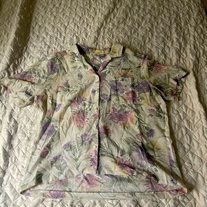 Alfred dunner button down and skirt set